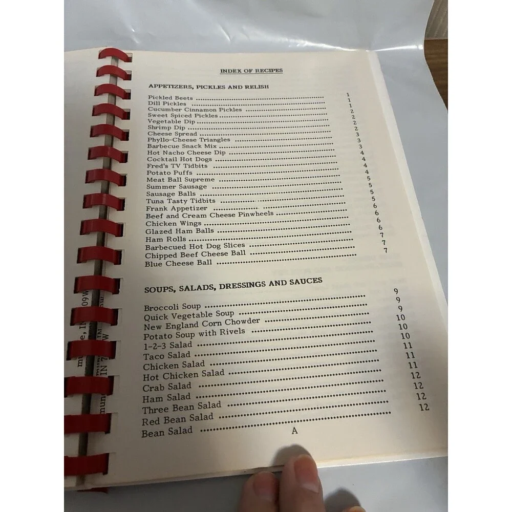 Temple Baptist Church Cookbook Ladies fellowship Group Vintage 1968-88